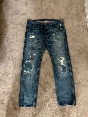 Ralph Lauren Double RL Distressed Carpenter Denim Jeans